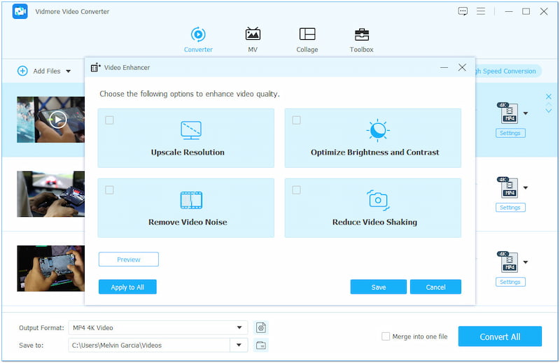 Videoqualität verbessern