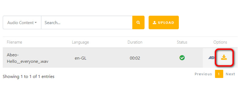 Schaltfläche „Herunterladen“ drücken