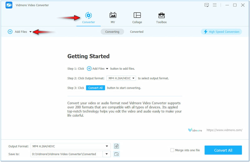 Video zur Konvertierung importieren
