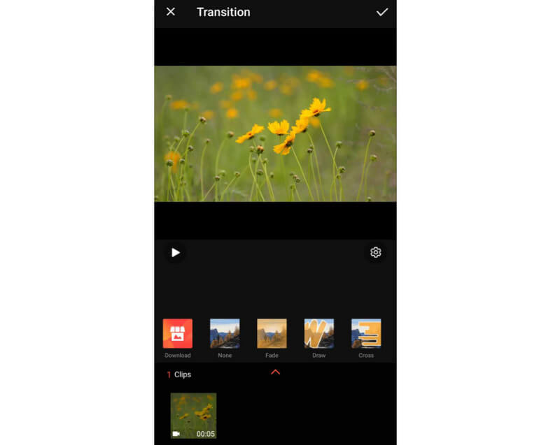 Funktion Videoübergang