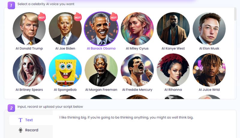 Vidnoz‑AI‑Stimmen‑Generator