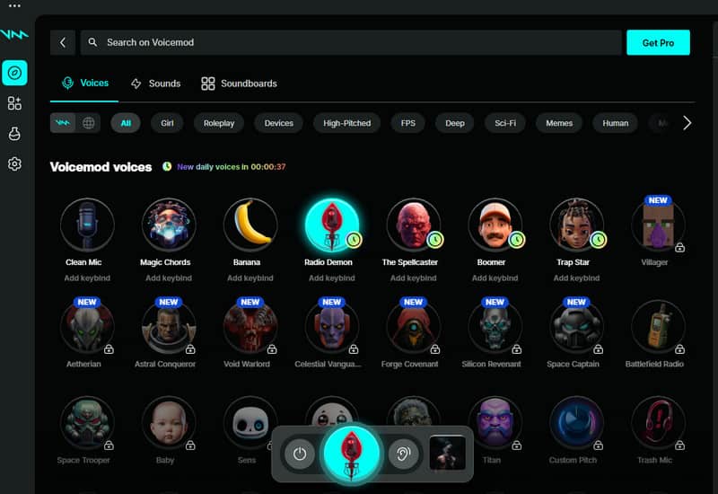 Voice-Changer-Funktion