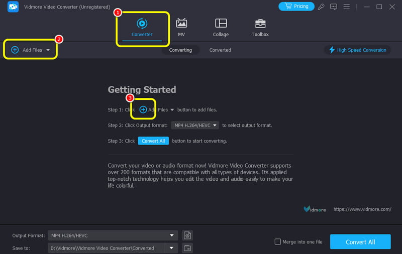 AVI-Datei hinzufügen Vidmore
