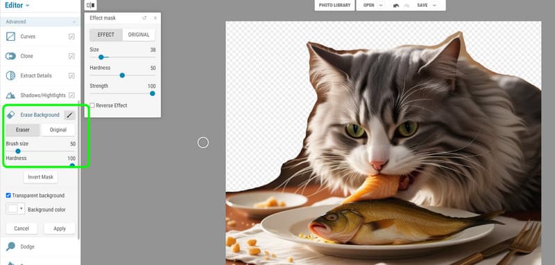Hintergrund-Entferner-Funktion