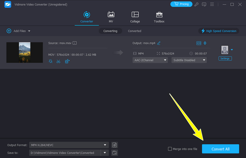 MOV konvertieren – Convert All in Vidmore