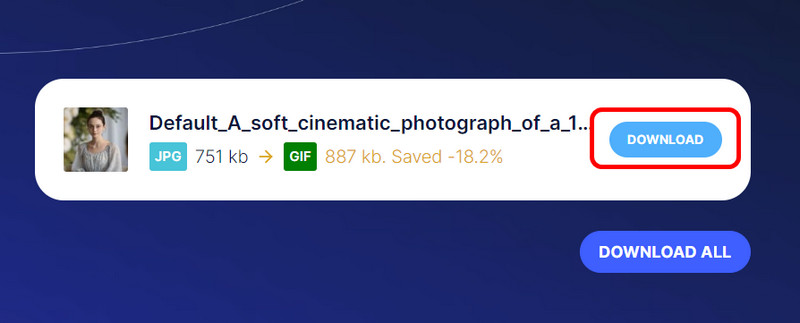 Download-Schaltfläche Cloudinary