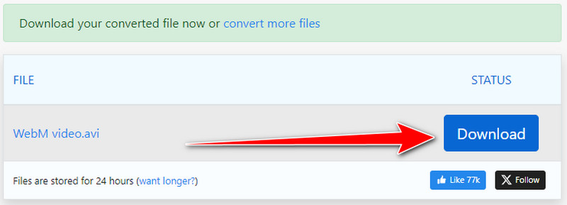 Konvertiertes Video herunterladen Zamzar