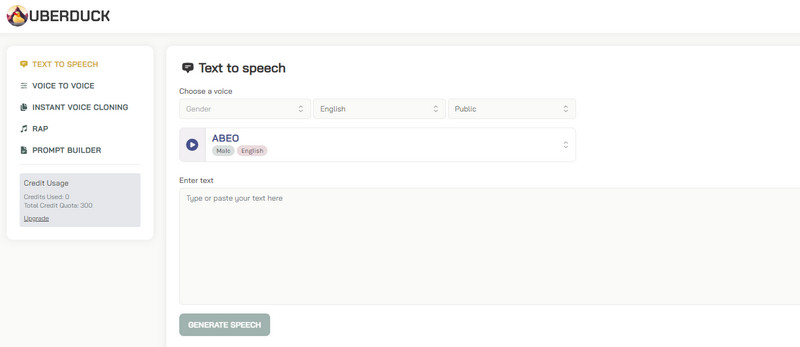 Einfache Benutzeroberfläche