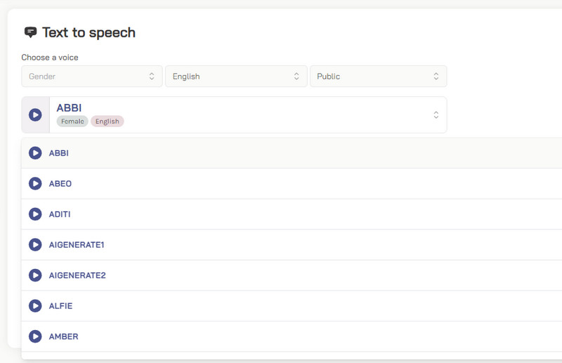 Unterstützung verschiedener Stimm‑Modelle