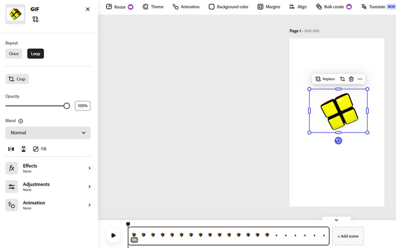 Adobe Express GIF-Hintergrundentferner