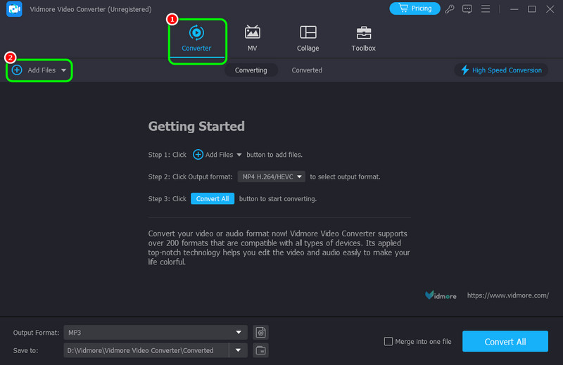 Konverter YT-Video hinzufügen Vidmore