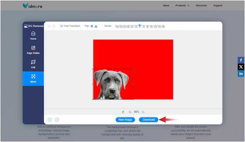 Geänderte Hintergrundfarbe herunterladen