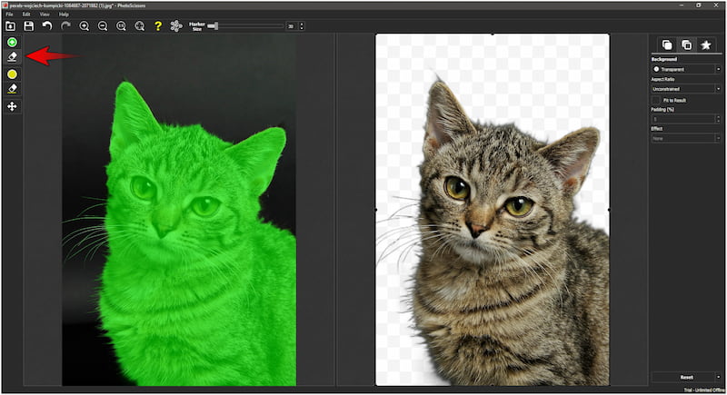 Radiergummi-Werkzeug