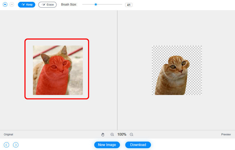Bild hervorheben – Vidmore Background Remover
