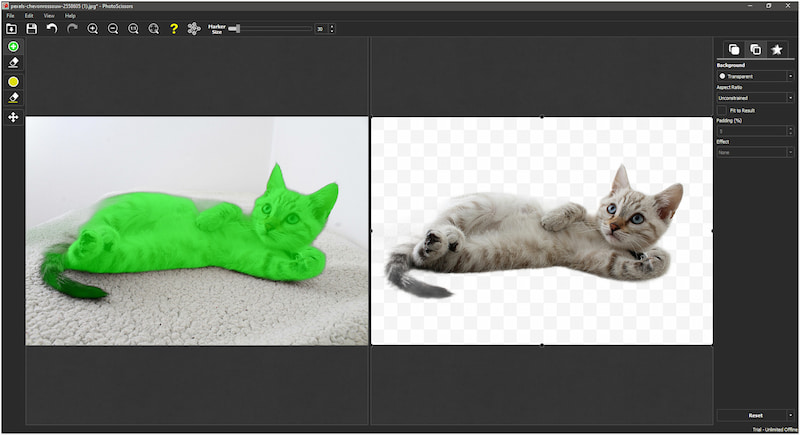 Hintergrund transparent machen