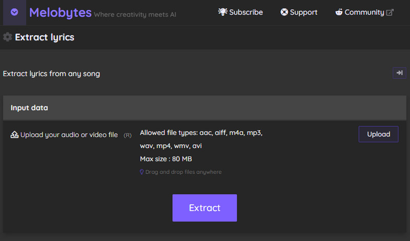 Melobytes – Liedtexte aus MP3 extrahieren