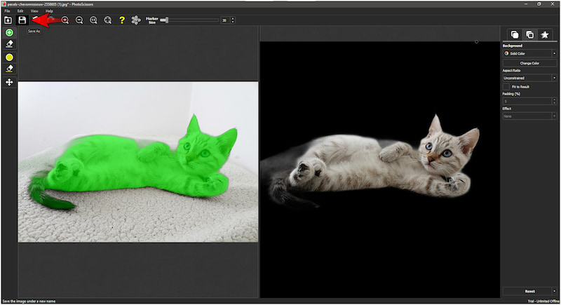 Bearbeitetes Bild speichern