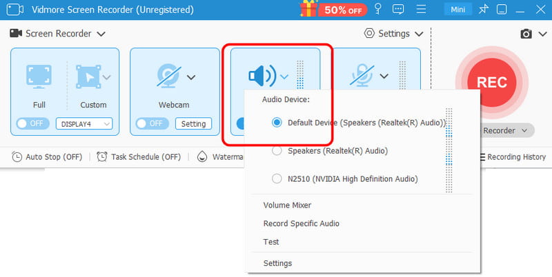 Systemsound-Option – Vidmore
