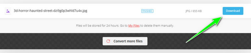 Konvertierte Bilddatei herunterladen