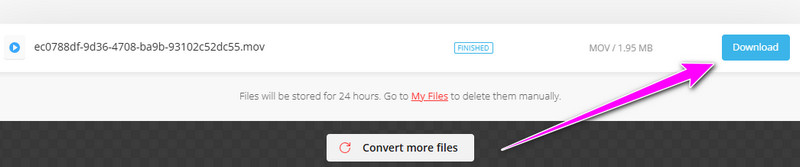 Auf „Herunterladen“ klicken Convertio