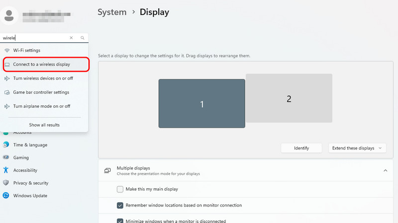 Bildschirm auf Roku von Windows spiegeln
