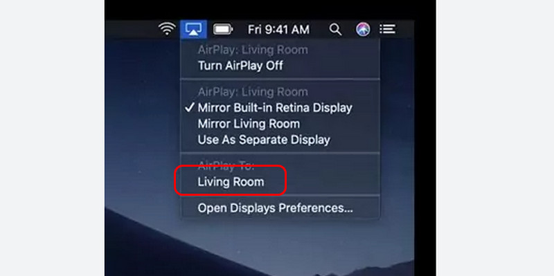 Mac-Bildschirm auf Samsung per AirPlay wiedergeben