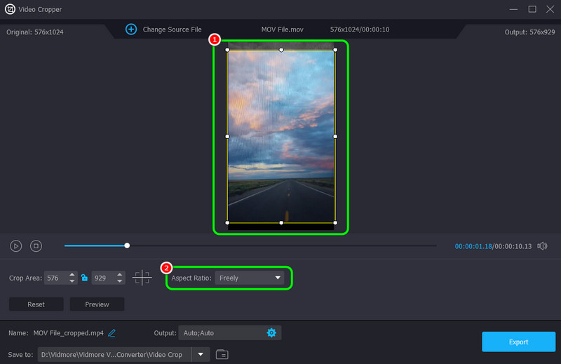 Zuschnittvorgang fortsetzen