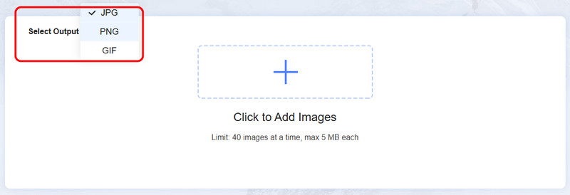Ausgabeformat auswählen