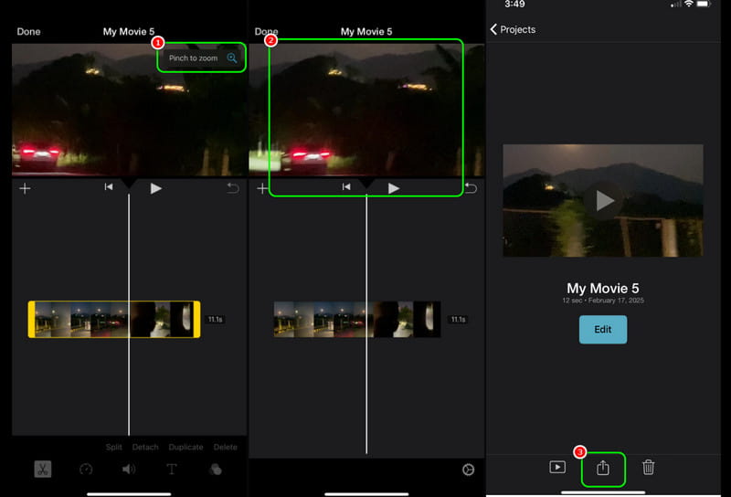 Video auf iPhone mit iMovie zuschneiden
