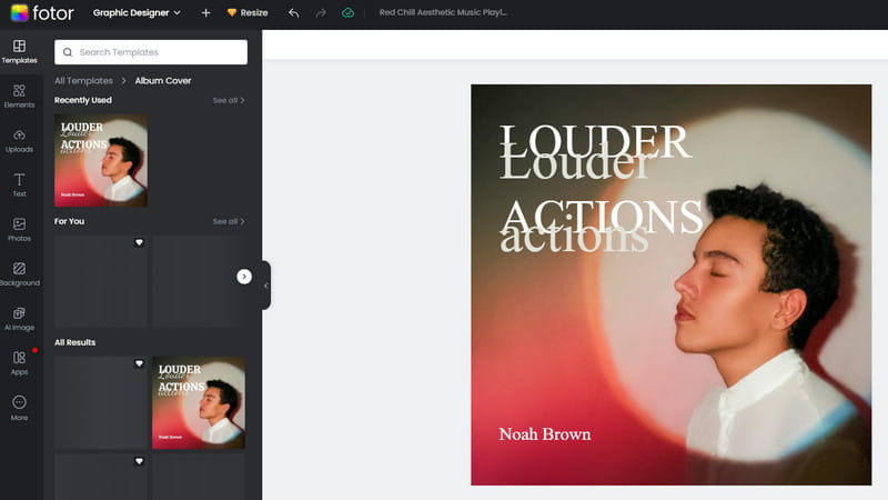 Fotor Album-Cover-Maker