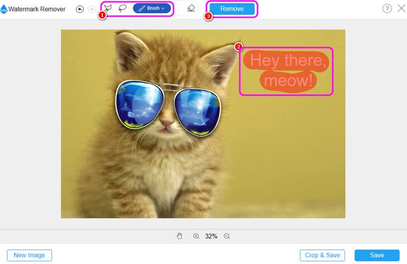 Text aus Bild entfernen Vidmore