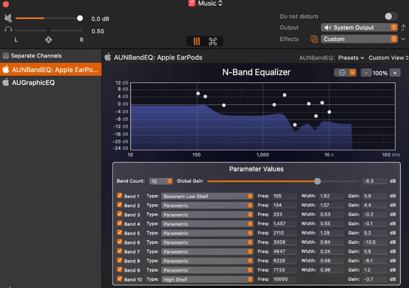 Sound Control-Equalizer