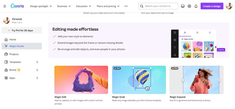 Canva Review – Bearbeitungsfunktionen