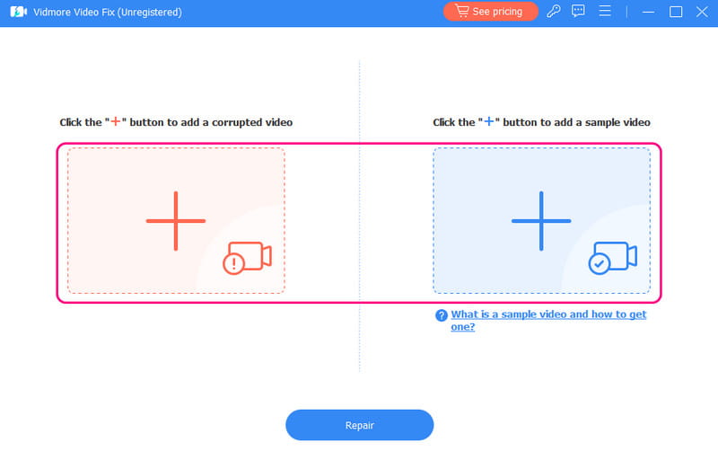 Beschädigte MP4 hinzufügen Vidmore