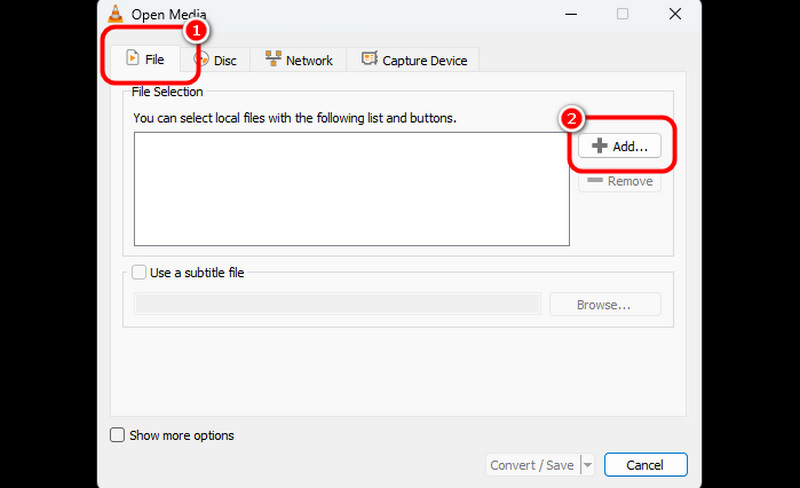 MKV-Dateien hinzufügen VLC