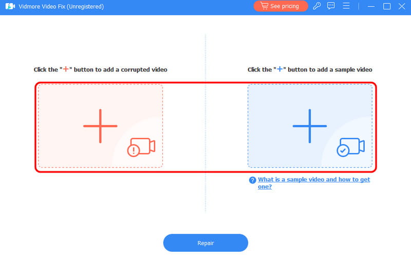 Video in Rot und Blau mit Vidmore Plus hinzufügen