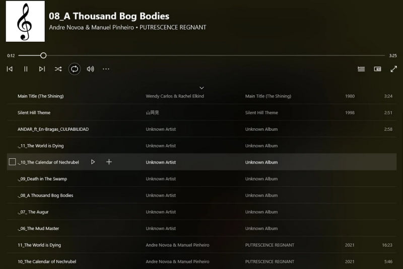 Groove Music Musikplayer für Windows