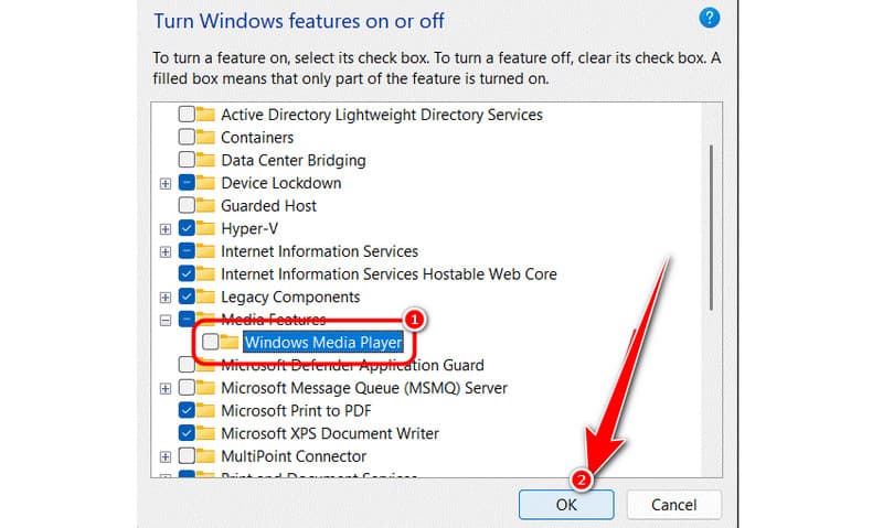 Windows Media Player wieder aktivieren