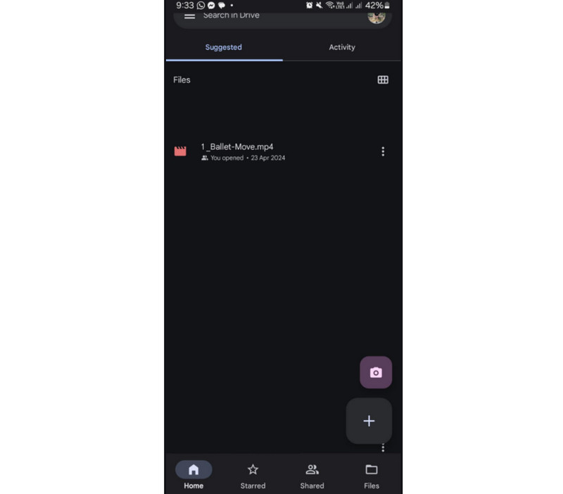 Über Google Drive senden
