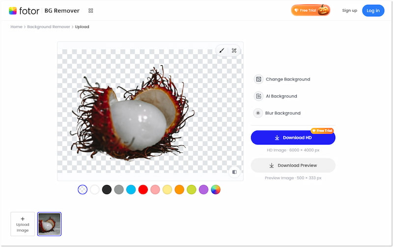 Fotor Kostenloser Hintergrundentferner