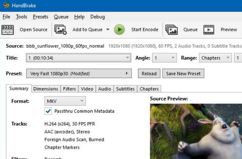 Handbrake Audio Video