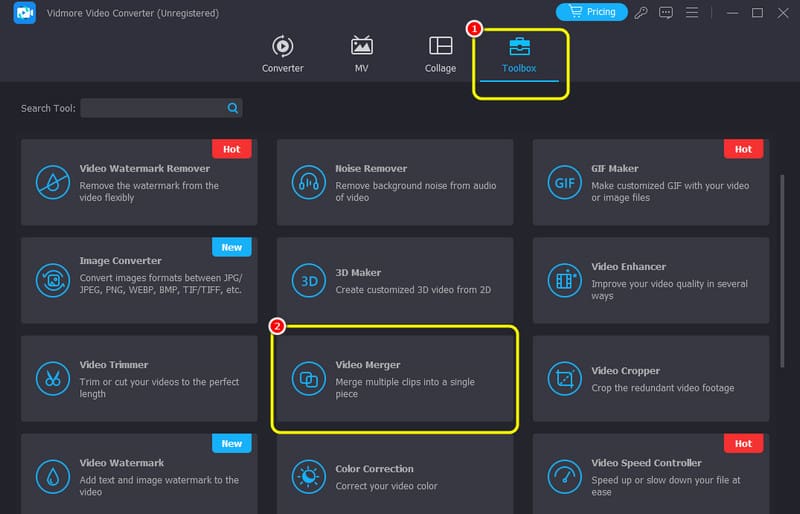 Video-Zusammenführungs-Toolbox Vidmore