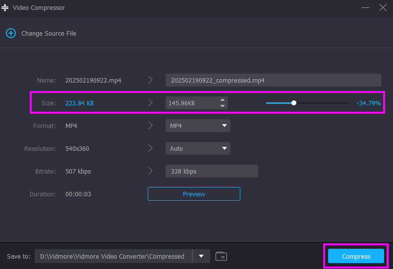 Größeres Video komprimieren