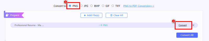 In PNG konvertieren Aiseesoft