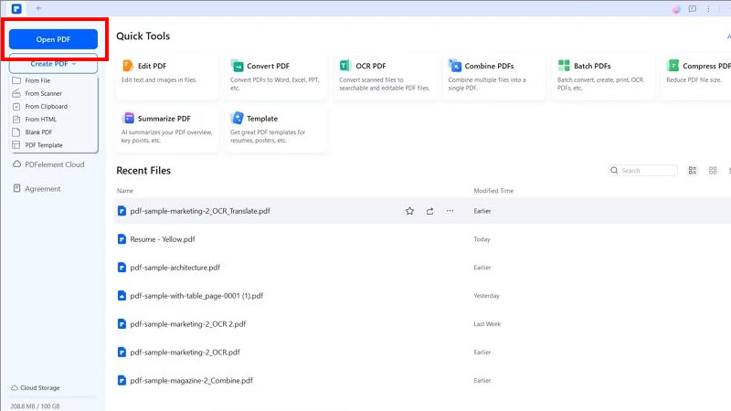 PDF öffnen Wondershare