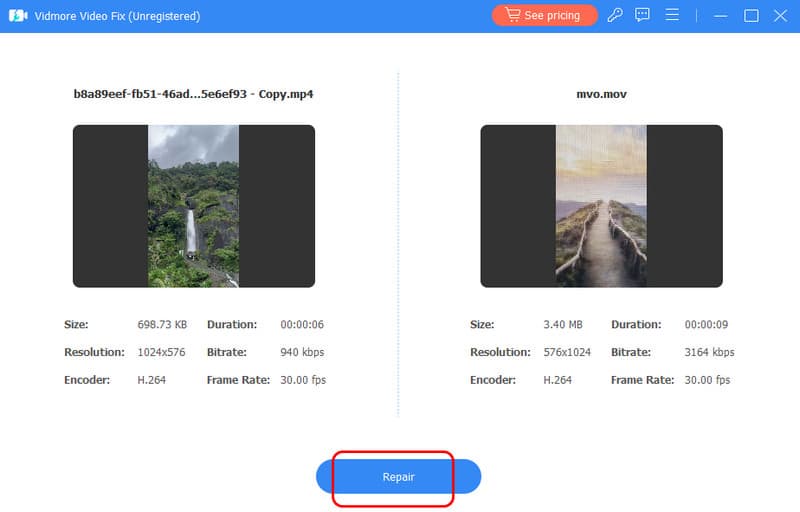Video mit Vidmore reparieren