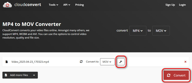 CloudConvert Konvertieren