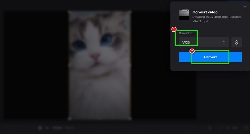 MP4 in VOB umwandeln Clideo