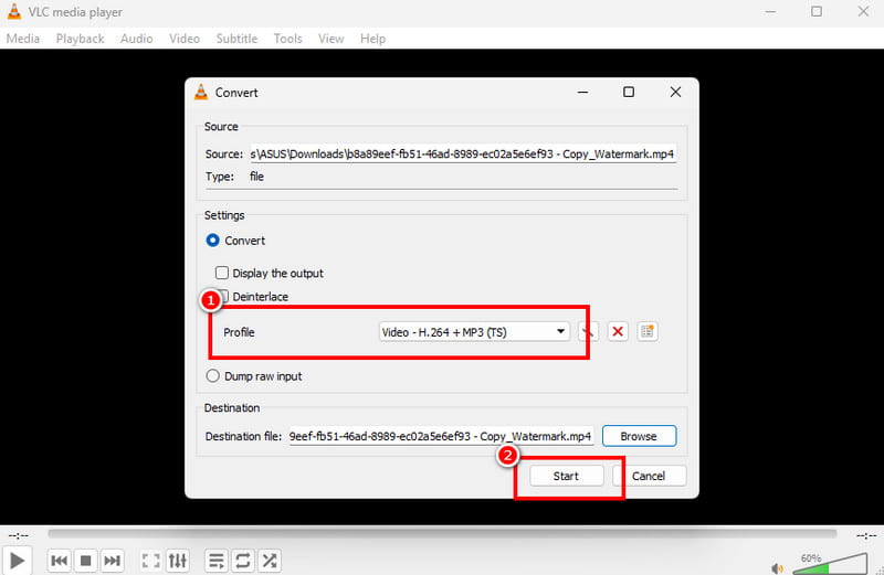 MP4 in VOB umwandeln VLC