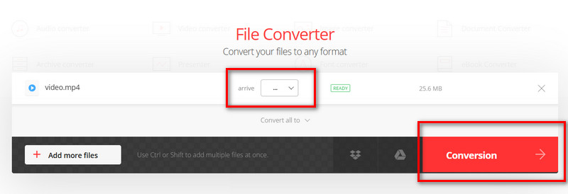 Convertio Konvertieren